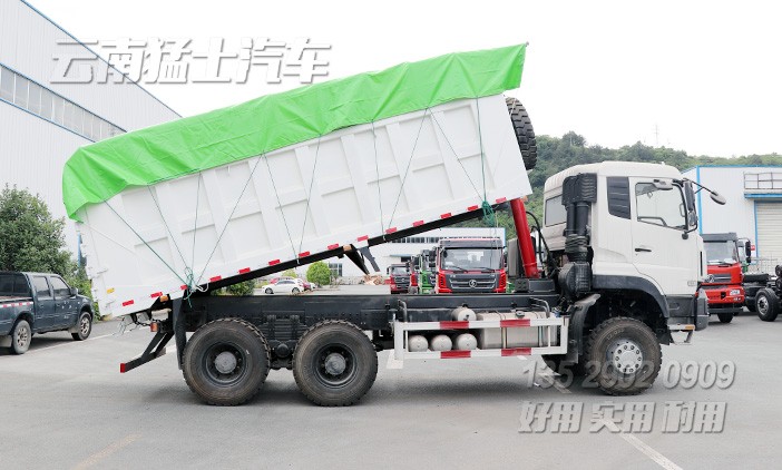 東風(fēng)6*4自卸車(chē),東風(fēng)大力神自卸車(chē),后八輪自卸卡車(chē),340馬力礦用車(chē),13噸渣土運(yùn)輸車(chē),東風(fēng)出口車(chē)型,DFL3258