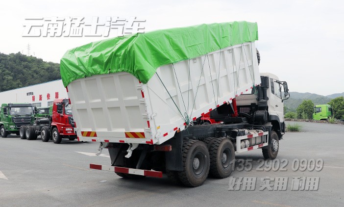 東風(fēng)6*4自卸車(chē),東風(fēng)大力神自卸車(chē),后八輪自卸卡車(chē),340馬力礦用車(chē),13噸渣土運(yùn)輸車(chē),東風(fēng)出口車(chē)型,DFL3258