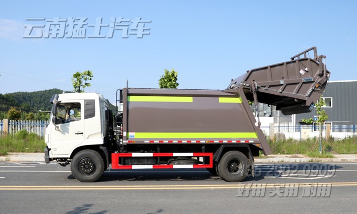14方垃圾車(chē),環(huán)衛(wèi)垃圾車(chē),壓縮式垃圾車(chē),東風(fēng)全自動(dòng)垃圾車(chē),市政環(huán)衛(wèi)車(chē)廠家