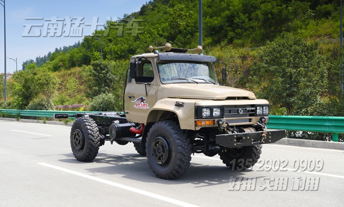 4x4長(zhǎng)頭底盤,東風(fēng)240駕駛室,底盤定制,出口底盤,越野專用車底盤,前置絞盤