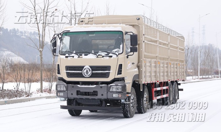 圍欄畜牧車,果蔬運(yùn)輸車,12米重型貨車,420馬力倉(cāng)柵車,四橋卡車,東風(fēng)后八輪